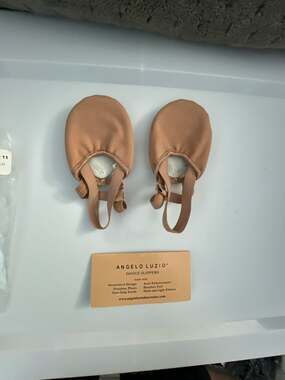 Angelo Luzio Leather Half Sole Dance Slippers Turners